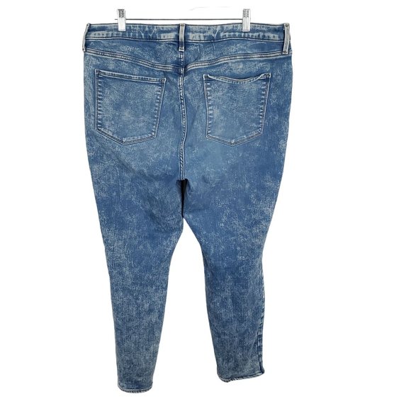 Old Navy Size 18 Jeans Rockstar Super Skinny Hi Rise Built In Warm Stretch Denim - Picture 2 of 11